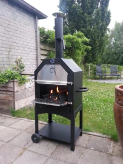 Merkloos MaxxGarden Pizza Oven - Smoker Barbecue Houtskool 45 X 65 X 158cm -Bbq Promotiewinkel 900x1200 9