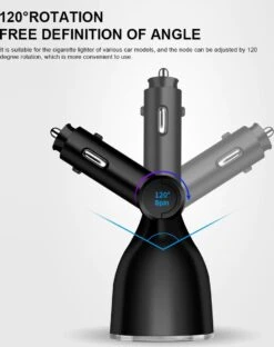Auto Sigarettenaansteker Splitter - Losse Oplader - USB 2.0 A/USB 3.0 A 2 Poorten - Zwart - Snellader - Splitter - Auto Lader USB -Bbq Promotiewinkel 951x1200